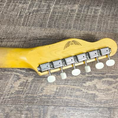 MyDream Partcaster Custom Built - Old Ash Surf Green Lollar Gold Foil image 8
