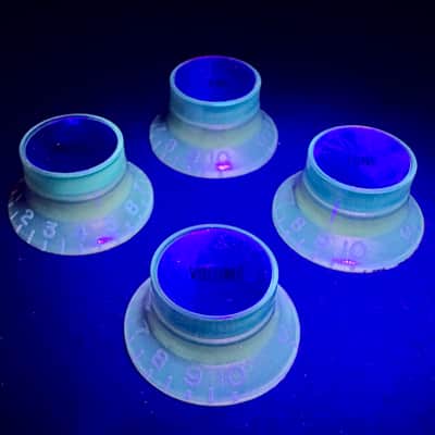 Gibson OEM Custom Shop PREMIUM Correct Vintage Spec Butyrate Reflector Knobs Light Aged Historic Les Paul 1960 R0 Reissue image 3