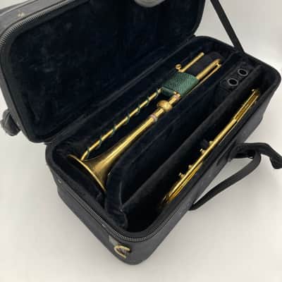 Naumann Eb/E/F Three-Hole Baroque Trumpet - Raw Brass image 3