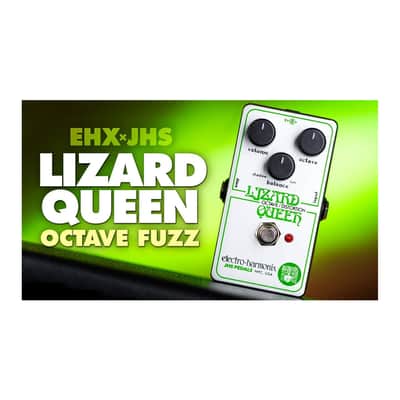 Electro Harmonix Lizard Queen Octave Fuzz Guitar Pedal with Volume, Octave and Balance knobs, True Bypass Design, 9V Battery image 5