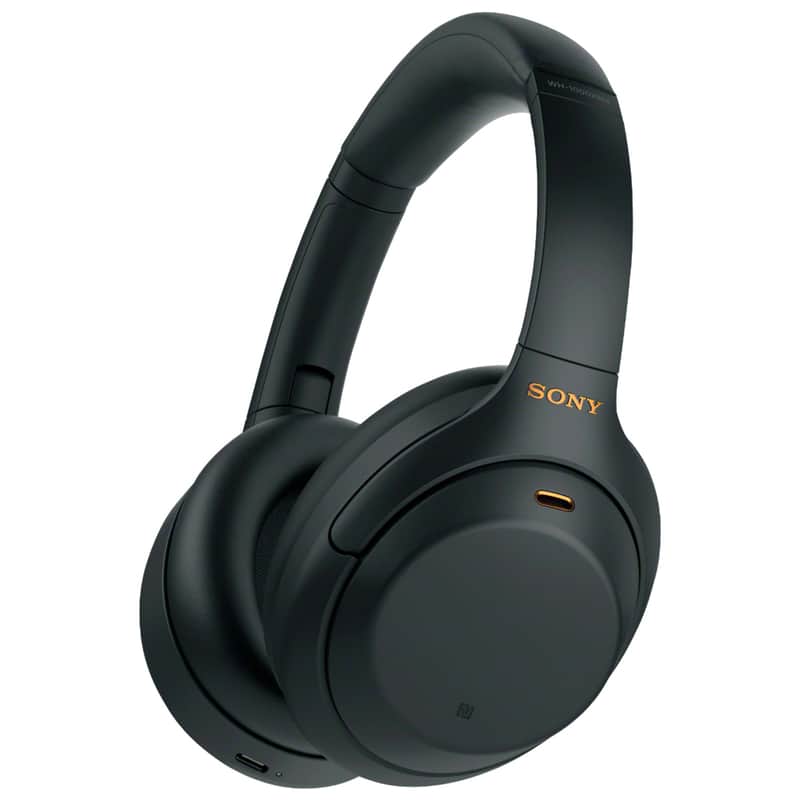 Sony WH1000XM4/B Premium Noise Cancelling Wireless Over-the-Ear Headphones image 1