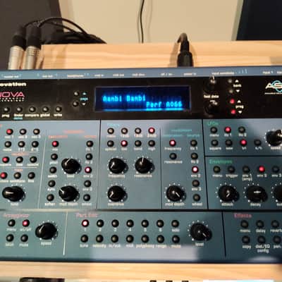 Novation Nova 12-Voice Desktop Synthesizer 1999 Blue