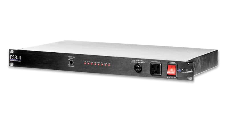 ART PS8-II | Eight recept Power Sequencer w/ adjustable sequence delay, front panel LED indicators, EMI & RFI filtering. New with Full Warranty! image 1
