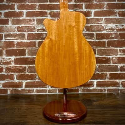 Grez Guitars Mendocino Custom 2020 Black/Natural, Old Growth Redwood/Mahogany  (Authorized Dealer) image 6