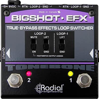 Radial BigShot EFX Effects Loop Switcher Switching Pedal with Mute Control and 2 Ground Lifts image 1