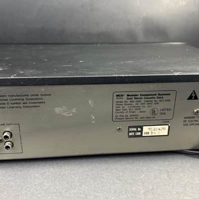 MCS Series Model 683-3595 Dual Cassette Deck - Black image 3