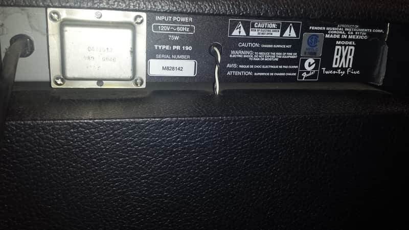 Fender BXR-25 Bass Guitar Combo Amp Amplifier | Reverb
