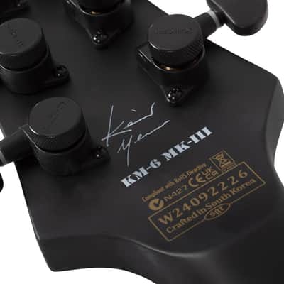 Schecter KM-6 MK-III EX - Satin Black Open Pore (879) image 11