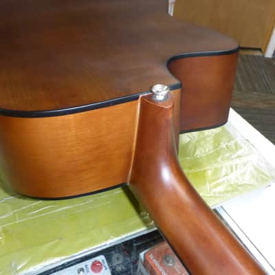 Yamaha HUA 100 URBAN Acoustic w/Fishman Humbucking Sound Hole Pickup : Crowned & Dressed Frets Pickup 2010's - Tobacco Brown Sunburst image 15