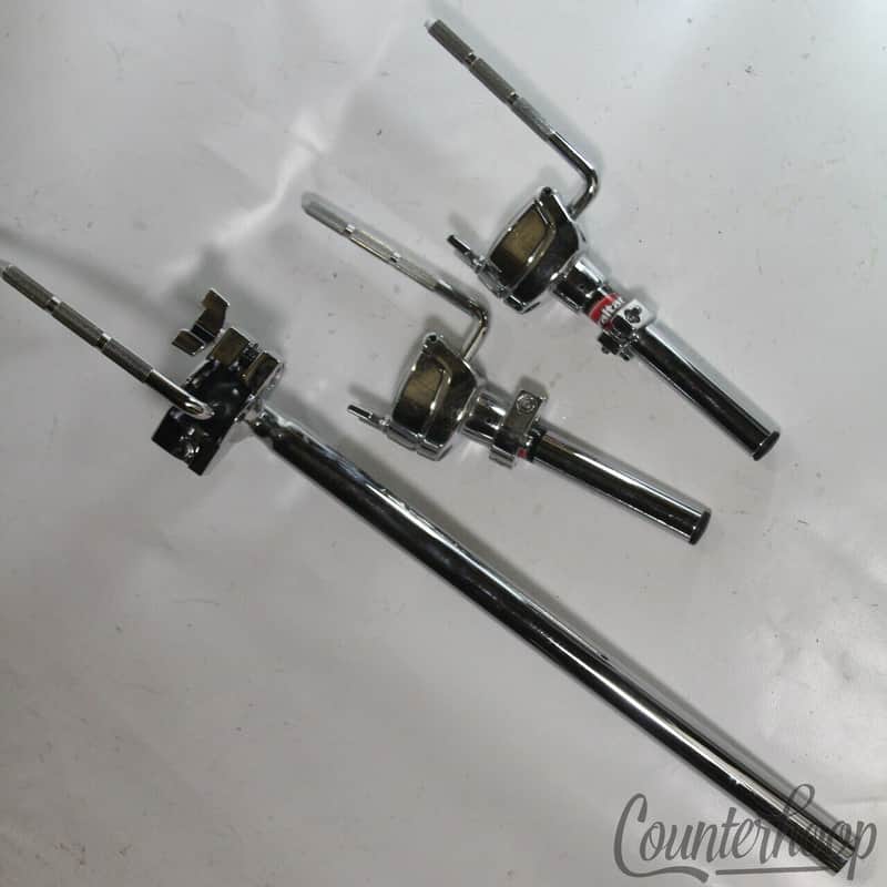 Gibraltar 3x Double Tom Drum Mounts 3/8"L-Arms Bass/Stand Post Tubes 1", 2x 7/8" image 1