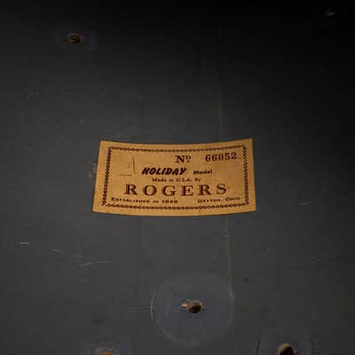 Vintage Rogers Gold Sparkle 16x16 Floor Tom Shell Only Dayton Grey Interior Gold Sparkle image 6