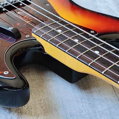 1981 Fernandes Japan RJB-75 "The Revival" Series Jazz Bass (Nitro Sunburst) image 7