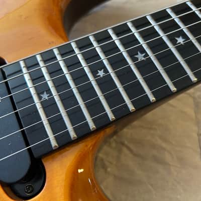 Hohner SG Lion 1987 Made in Korea Flamed Birdseye Maple top HSS Electric Guitar in Very Good Condition with PRS Gigbag image 9