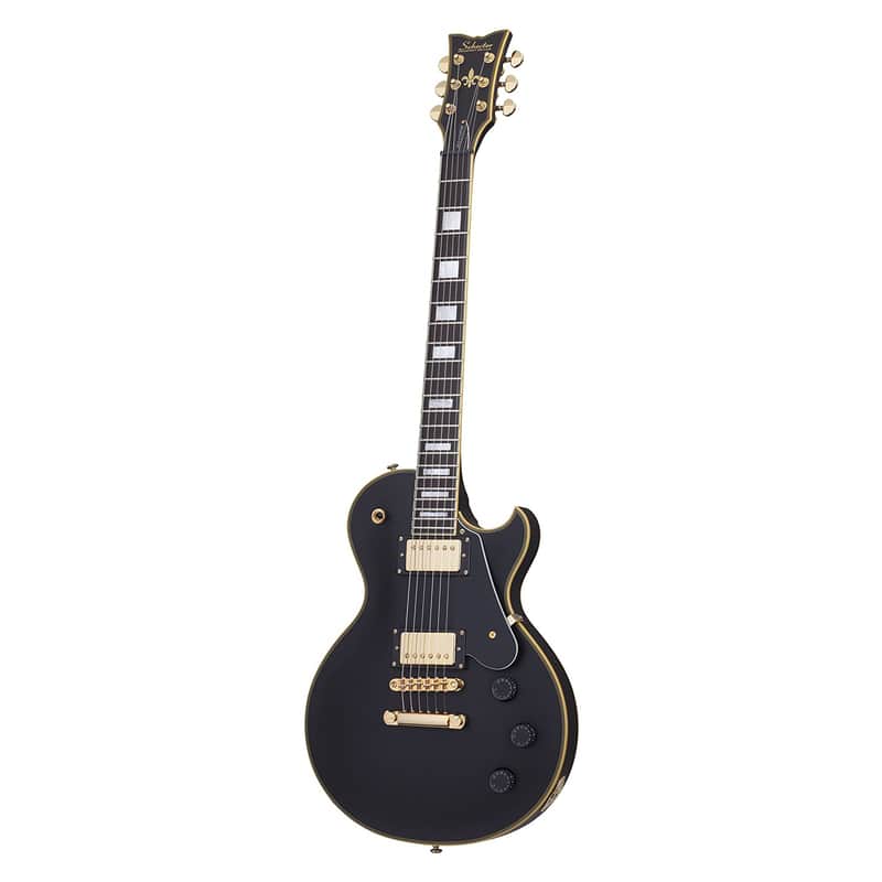 Schecter Solo II Custom Electric Guitar, Aged Black Satin image 1