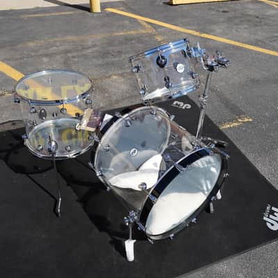 DW Design Series - 3pc Clear Acrylic Shell Pack | 12", 16", 22" image 4