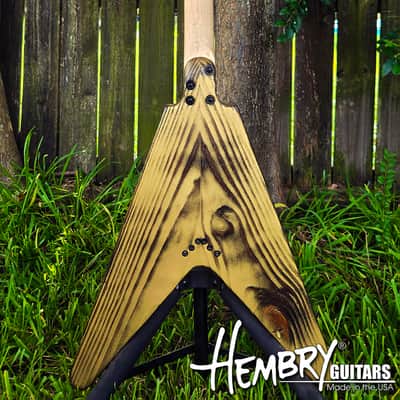 HEMBRY Flying V style pine body image 14