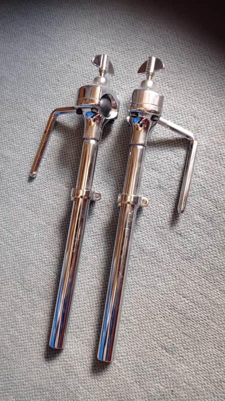 Sonor Single Tom holder mount set ( 2 holders) 90s - Chrome image 1
