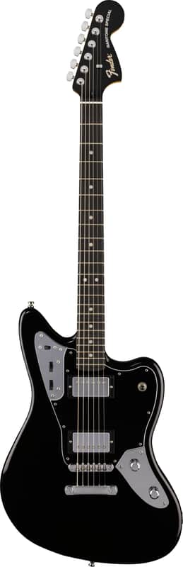 Fender Limited Edition Player Fusion Jaguar Baritone Black image 1