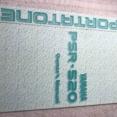 Yamaha PSR-520 Original Owners Manual 1995