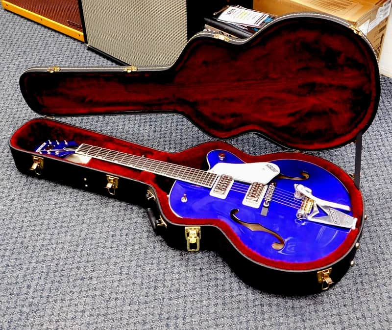 2001 Gretsch G6120SH Brian Setzer Hot Rod Hollowbody Electric Guitar w/Case! Cobalt Blue! VERY NICE!!! image 1