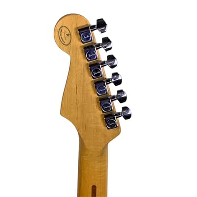 Fender FSR Splattercaster Standard Stratocaster 2003 Violet, Graffiti Yellow, Dakota Red, and Orange Drop over Surf Green W/HSC (Used) image 10