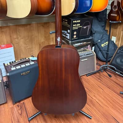 Guild D4-NT Dreadnought Acoustic Guitar -Westerly RI USA 1991 - Natural Satin- Bridge Re-glue w/Hard Case image 11