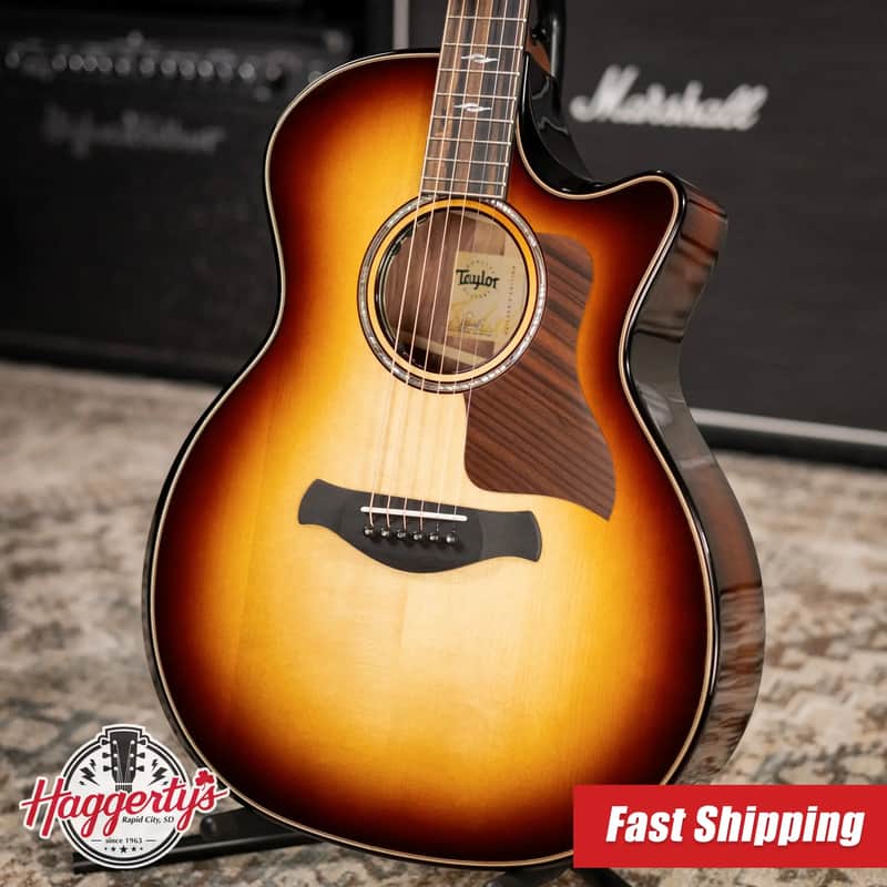 Taylor Next Generation Builder's Edition 814ce Grand Auditorium Acoustic/Electric Guitar - Adirondack/Honduran Rosewood with Hardshell Case image 1
