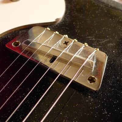 UNUSUAL '64 Silvertone 1448 Pre "Skate Key" Reverse Tuners, RARE Chromed Steel Saddle 4lb 14oz image 3
