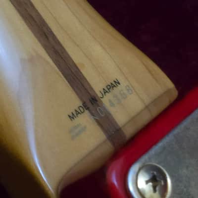 Rare! 1993 Fender Japan Custom Edition 50's Stratocaster ST57G Charcoal Red image 20