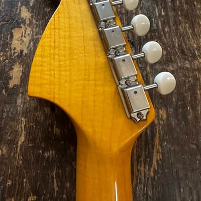 Fender Mustang 1973 RI Competiton Edition Fiesta Red w/ Matching Headstock MIJ 2012 Japan image 16