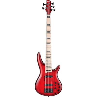 Ibanez ANB205 Adam Nitti Signature 5-String Bass Regular Transparent Wine Red Burst image 3