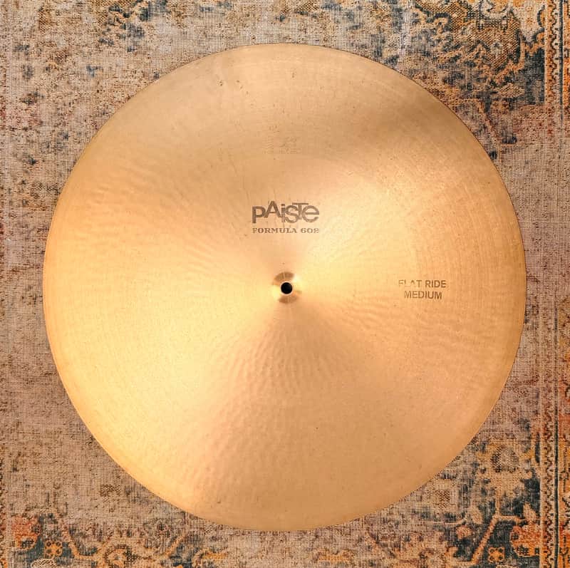 VINTAGE Paiste 602 FLAT RIDE 20” Medium ICONIC Controlled Mellow Incredible Definition! Black Label 2398 g image 1