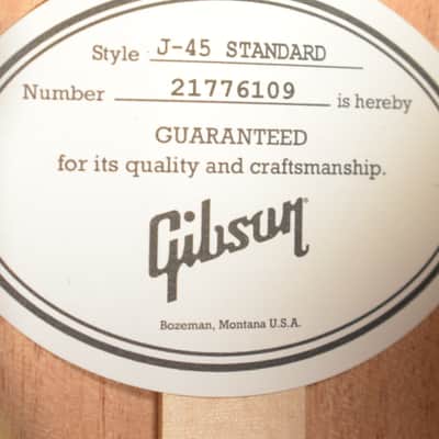 Gibson J-45 Standard Vintage Sunburst image 11