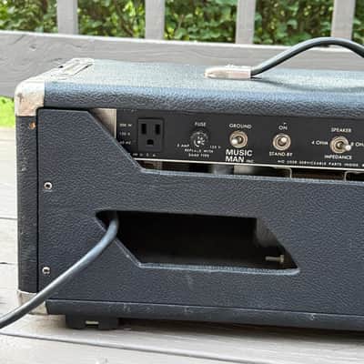 Music Man HD-130 Reverb 2-Channel 130-Watt Guitar Amp Head 1974 - 1979 - Black image 6