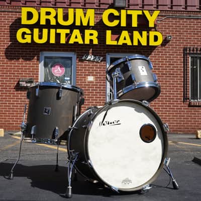 Sonor/German Phonic Series 3pc Pure Beechwood Jazz Shell Pack - Ebony Oil Finish | 60's/70's Vintage 13", 16", 20" image 1