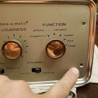 Voice of Music 30 Watt Stereo EL84 tube amp hifi V-M VM 1428 1963 - brown and gold image 5
