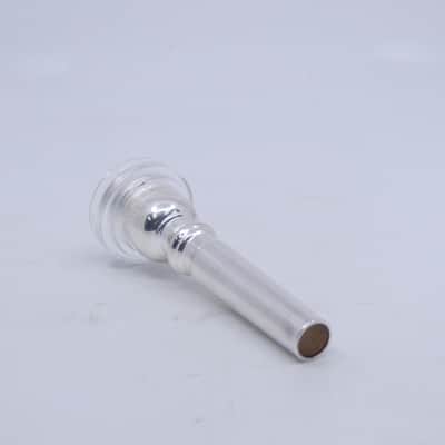 ACB 10.5C Trumpet Mouthpiece with a Clear Acrylic Rim - Silver/Acrylic image 4