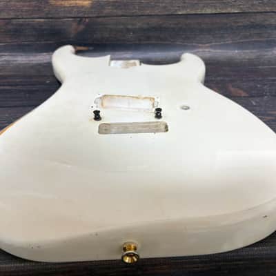 80s KRAMER Baretta Shape Body White 1H JK-1000 LK EK w/Plate Made in Japan as is image 8