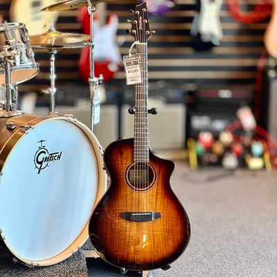 Breedlove Pursuit Exotic S Concert Acoustic-Electric Guitar, Edgeburst Koa image 6
