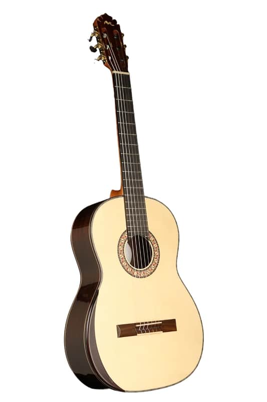 Manuel Rodriguez F-S MAGISTRAL Series All Solid 4/4 Size Armrest Solid Spruce Top Nylon 6-String Classical Acoustic Guitar image 1