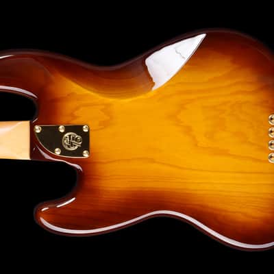 Fender 75th Anniversary Commemorative Jazz Bass 2020 - 2-Color Bourbon Burst image 5