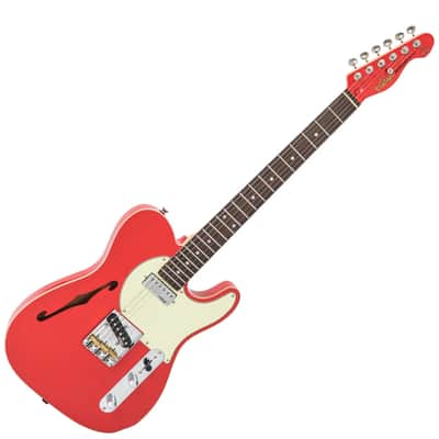 Vintage V72 ReIssued Electric Guitar - Firenza Red (V72FR) image 6