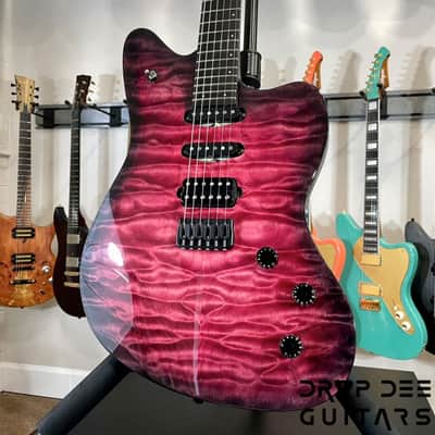SMP Custom Shop Ichor Electric Guitar w/ Case-Red Quilt image 4