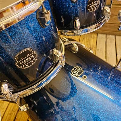 Drum Kit Acoustic Mapex Armory Shell Pack, Photon Blue USED! RKBBA010826 image 4