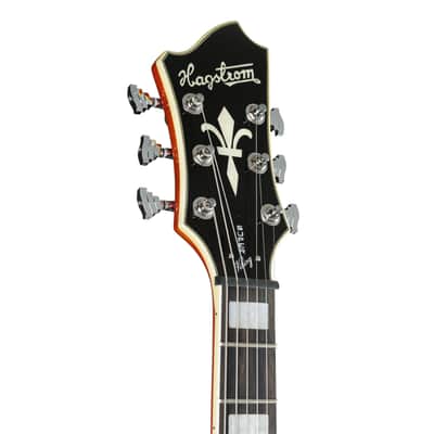 Hagstrom Super Viking Mandarin Flame - Semi Acoustic Guitar image 4