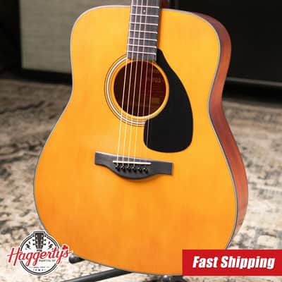 Yamaha FG3 Red Label Acoustic Guitar - Vintage Natural with Gig Bag image 1