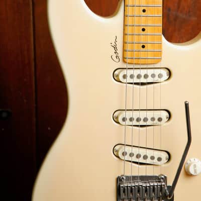 Godin Progression Trans Cream Solidbody Electric Guitar Pre-Owned image 5