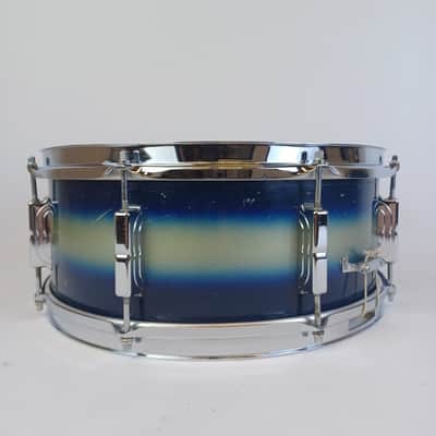 Leedy 5.5x14"Blue/Silver Duco Snare Drum 8-Lugs+3Pt 50s Slingerland SlingerLeedy image 4