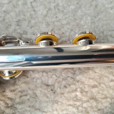 New premium flute from Simone Ginanneschi, flute maker in Italy. Open holes, pointed keys, split E. image 6