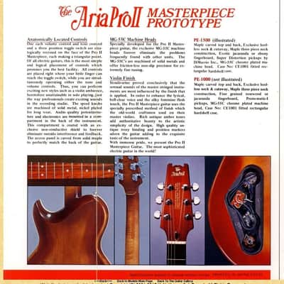 Aria PE-1500 "The Masterpiece Prototype" image 2